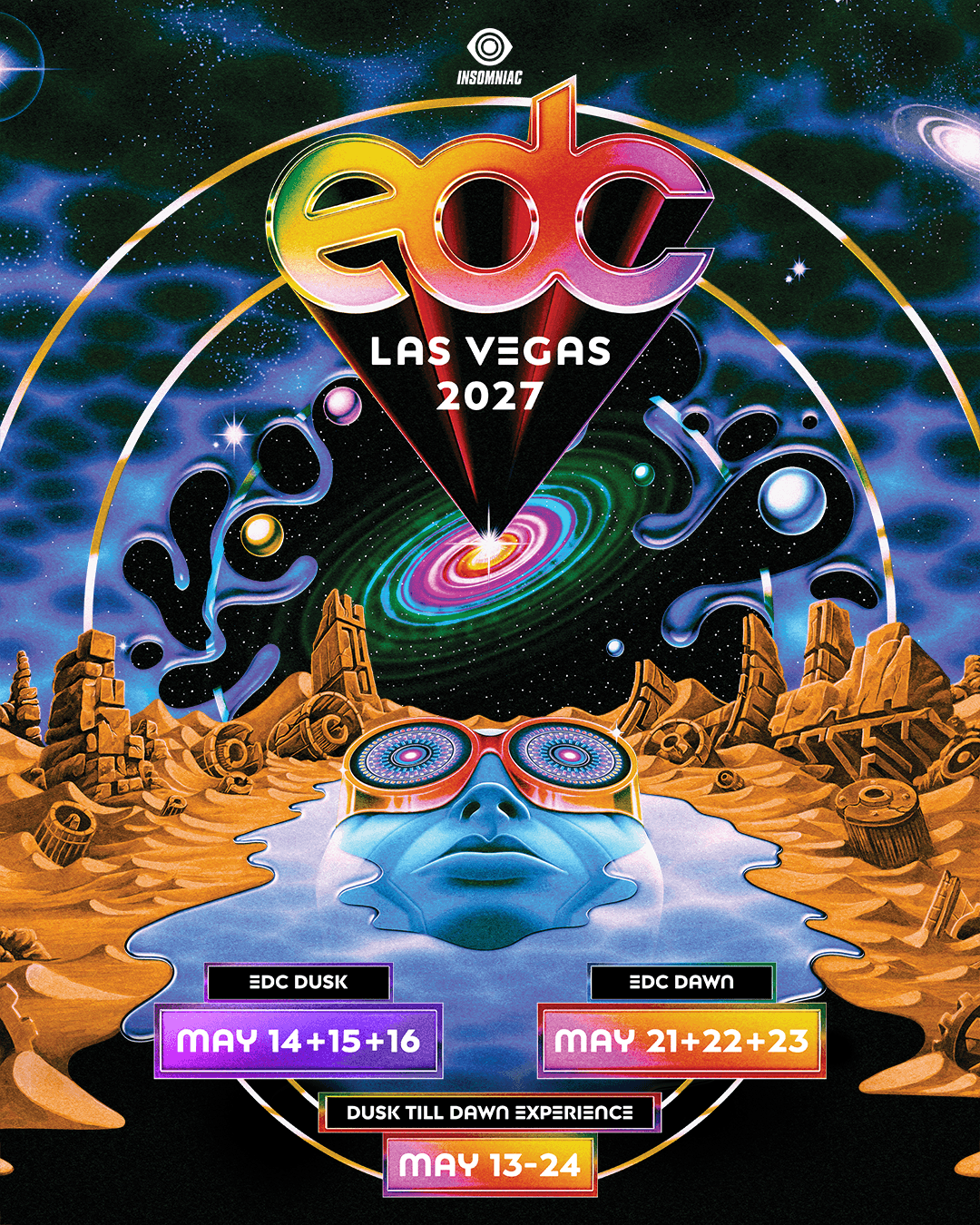 EDC Las Vegas 2027 - DUSK poster